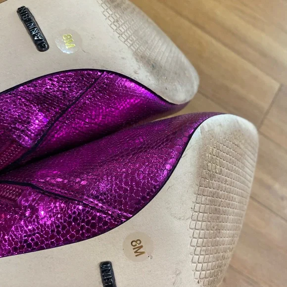 Gianni Bini Ezlee Snake embossed western dress booties size 8 m - Picture 3 of 7